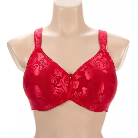 Wacoal NWT Awareness Full Figure Seamless Underwire Bra Equestrian Red 36D